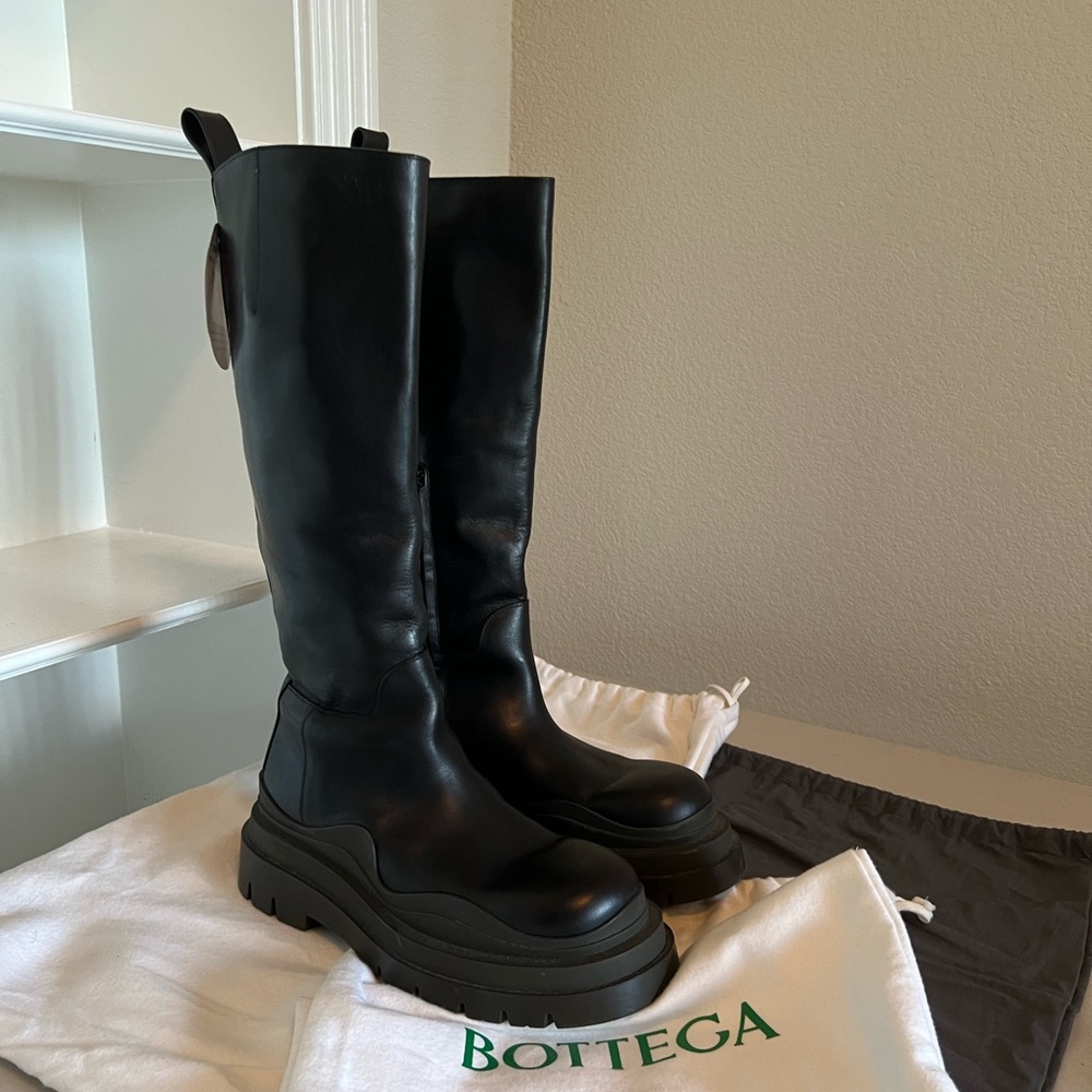 BOTTEGA VENETA Tire High Top Boots 41 /US 10 Womens